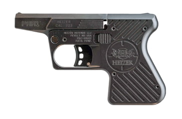 Image of Heizer Defense PAR1 Pistol, .223 Remington, 3.87 in barrel, black stainless steel frame, integrated grip, locked breech single-shot, single-action, no manual safety, fixed blade and notch, 1 round magazine, HEIZER-PAR1-FRRMPG