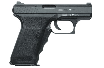 Image of Heckler &amp; Koch P7-M13 Pistol, 9mm Luger, 4.13 in barrel, steel frame, polymer grip, delayed blowback semi-auto, single-action, squeeze cocker, fixed, 13 round magazine, HK-P7-M13-FRRMPG
