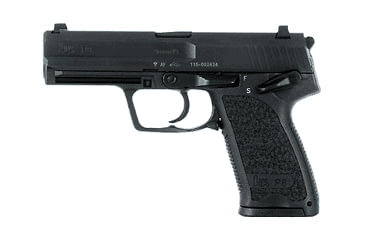 Image of Heckler &amp; Koch P8 Pistol, 9mm Luger, 4.25 in barrel, polymer frame, integrated polymer grip, recoil operated semi-automatic, double-action, frame mounted hammer lock, fixed, 15 round magazine, HK-P8-FRRMPG