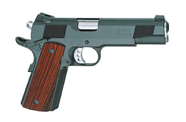 Image of Les Baer 1911-Concept-II Pistol, .45 ACP, 5 in barrel, blued finish steel frame, checkered cocobolo grip, recoil operated semi-automatic, single-action, grip safety, manual thumb safety, fixed combat, 8 round magazine, LB-1911-CNCP-II-FRRMPG