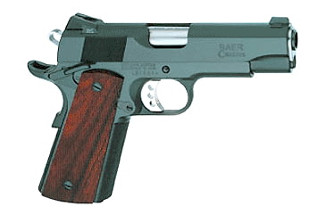 Image of Les Baer 1911-Concept-VII Pistol, .45 ACP, 4.25 in barrel, blued finish steel frame, checkered cocobolo grip, recoil operated semi-automatic, single-action, fixed combat night sights, 8 round magazine, LB-1911-CNCP-VII-FRRMPG