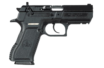 Image of Magnum Research Baby-Eagle-Semi-Compact Pistol, 9mm Luger, 3.93 in barrel, black polymer frame, integrated polymer grip, recoil operated semi-automatic, double-action, fixed combat, 15 round magazine, MRBBEGLSEMICPT3-FRRMPG