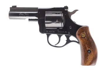 Image of New England Firearms Lady-Ultra Revolver, .32 H&amp;R Magnum, 3 in barrel, blued steel frame, smooth walnut grip, revolving chamber, double-action, transfer bar, blade front, adjustable rear, 5 round magazine, NEF-LADY-UTA-FRRMPG