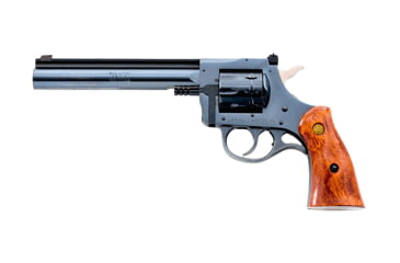 Image of New England Firearms R92-Ultra Revolver, .22 Long Rifle, 6 in barrel, blued steel frame, smooth walnut grip, revolving chamber, double-action, transfer bar, fixed front, adjustable rear, 9 round magazine, NEF-R92-UTA-2-FRRMPG