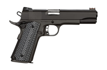 Image of Rock Island Armory Rock-Ultra Pistol, 9mm Luger, 5 in barrel, parkerized steel frame, G10 composite grip, recoil operated semi-automatic, single-action, fiber-optic front, adjustable rear, 9 round magazine, RIA-ROCK-UTA-5-FRRMPG