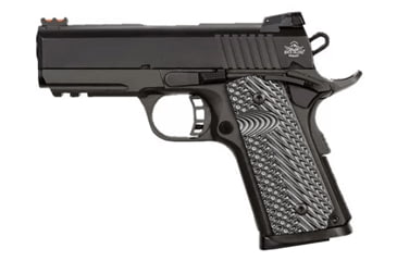 Image of Rock Island Armory TAC-Ultra-CS Pistol, .45 ACP, 3.625 in barrel, parkerized steel frame, custom G10 grip, recoil operated semi-automatic, single-action, fiber-optic front, adjustable rear, 7 round magazine, RIA-TAC-UTA-CS-FRRMPG