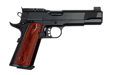 Image of Rock River Arms Limited-Police-Competition Pistol, 9mm Luger, 5 in barrel, chrome-moly steel frame, checkered rosewood grip, recoil operated semi-automatic, single-action, adjustable target, 9 round magazine, RRA-LTD-PCMPTN-FRRMPG