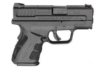 Image of Springfield Armory XD-Mod-2 Pistol, 9mm Luger, 3 in barrel, polymer frame, integrated polymer grip, recoil operated semi-automatic, striker single-action, fiber optic front, fixed 2 dot rear, 13 round magazine, SAXDMOD.25-FRRMPG