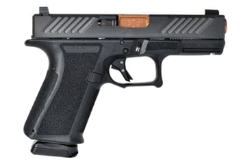 Image of Shadow Systems MR918-Combat Pistol, 9mm Luger, 4 in barrel, black polymer frame, integrated polymer grip, recoil operated semi-automatic, striker single-action, tritium front, U-notch rear, 15 round magazine, SS-MR918-CBT-FRRMPG