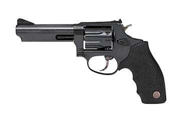 Image of Taurus 94 Revolver, .22 Long Rifle, 4 in barrel, blued finish steel frame, black rubber grip, revolving chamber, double-action, trigger actuated transfer bar, fixed front, adjustable rear, 9 round magazine, TRS-94-2-FRRMPG