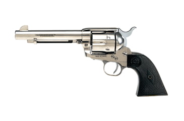Image of Taurus Gaucho Revolver, .44-40 Winchester, 5.5 in barrel, stainless steel frame, checkered black grip, revolving chamber, single-action, trigger actuated transfer bar, fixed, 6 round magazine, TRS-GAUCHO-5-FRRMPG
