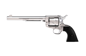 Image of Taurus Gaucho Revolver, .45 Colt, 7.5 in barrel, stainless steel frame, checkered black grip, revolving chamber, single-action, trigger actuated transfer bar, fixed, 6 round magazine, TRS-GAUCHO-9-FRRMPG