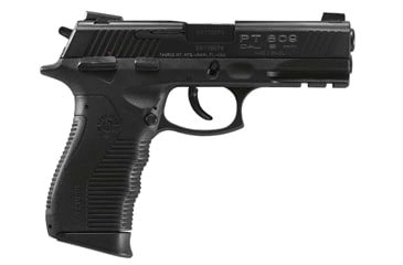 Image of Taurus PT-809 Pistol, 9mm Luger, 4 in barrel, polymer frame, integrated polymer grip, recoil operated semi-automatic, double-action, frame mounted safety, firing pin block, Novak, 17 round magazine, TRS-PT-809-FRRMPG