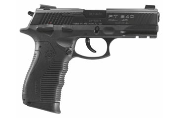 Image of Taurus PT-840 Pistol, .40 S&amp;W, 4 in barrel, polymer frame, integrated polymer grip, recoil operated semi-automatic, double-action, frame mounted safety, firing pin block, Novak, 15 round magazine, TRS-PT-840-FRRMPG
