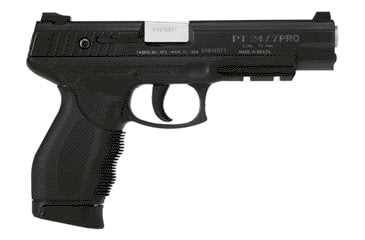 Image of Taurus PT-24-7-PRO Pistol, 9mm Luger, 5.2 in barrel, polymer frame, rubber overlay grip, recoil operated semi-automatic, double-action, frame mounted manual safety, Heinie/Straight-8, 17 round magazine, TRSPT24/7PRO6-FRRMPG