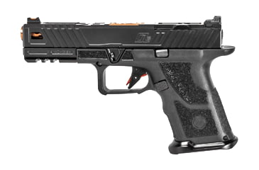 Image of ZEV Technologies OZ9-Elite-Covert Pistol, 9mm Luger, 4.48 in barrel, black polymer frame, integrated polymer grip, recoil operated semi-automatic, striker single-action, fiber-optic front, 15 round magazine, ZEVOZ9ELTCOVERT-FRRMPG