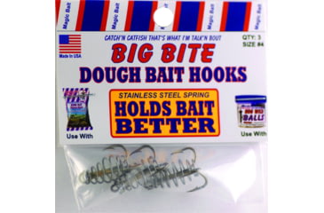 Image of Magic Bait Big Bite Dough Bait Hook, Trebl, Bronze, Size 4, 3 Per Pack, 30-48