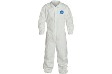 Image of Magid Glove Tyvek Coverall w/Zipper Front, Elastic Wrists and Ankles, Large, Case of 25, CVC11L