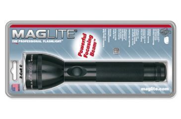 Image of Mag Instrument MagLite ML 100 2-Cell Black LED Flashlight S2DX6 - Blister Pack