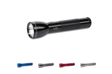Image of Maglite LED D-Cell Flashlight, 524 Lumens, Black, Blue, Gray, Red, Silver