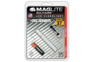 Image of MagLite Solitaire LED Flashlight, 1AAA, Silver Han, SJ3A106