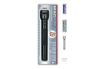 Image of MagLite Standard MagLite 3-D Cell Flashlight S3D, Black, Blue, Camo, Grey Pewter, Red, Silver