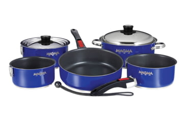 Image of Magma Non Induction, Teflon Non Stick Cookware Set, 10 Piece, Cobalt Blue, A10-365L-CB
