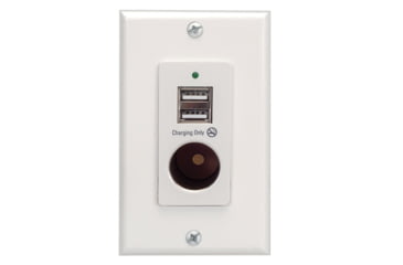Image of Magnadyne Wc-12V-W Wall Mount USB Charger With 2-Ports, White, WCP-12V-W