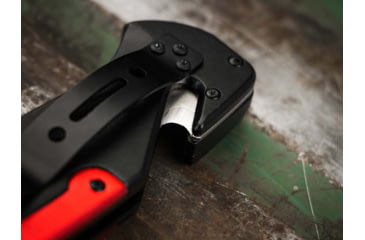 Image of Boker Fire Chief Folding Knife, 4.53in, 440A, Serrated Blade, Aluminum Black Handle, 01LL313