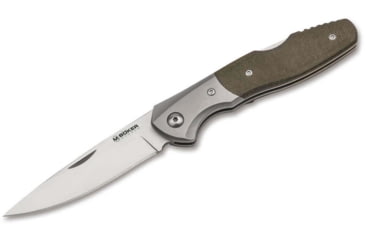 Image of Magnum Nice Folding Knife, 3.31in, 7Cr17MoV, Micarta Olive Handle, 01SC079