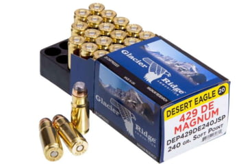 Image of Magnum Research .429 DE 240 Grain JHP Brass Cased Pistol Ammo, 20RD BOX, MAGNDEP429DE240JHP