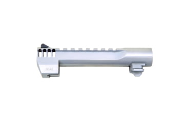 Image of Magnum Research Barrel, .50 Action Express, 6, Picatinny Accessory Rail, With Muzzle Brake, Fits Desert Eagle MK XIX 50AE, Brushed Chrome Finish, Silver