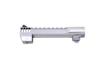 Image of Magnum Research Barrel, .50 Action Express, 6, Picatinny Accessory Rail, With Muzzle Brake, Fits Desert Eagle MK XIX 50AE, Polished Chrome Finish, Silver