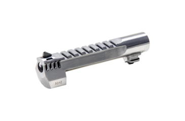 Image of Magnum Research Barrel, .50 Action Express, 6, Picatinny Accessory Rail, With Muzzle Brake, Fits Desert Eagle MK XIX 50AE, Stainless Steel Finish, Silver
