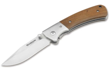 Image of Magnum Tsar Folding Knife, 3.27in, 440A, Rosewood, Stainless Steel Brown Handle, 01SC077