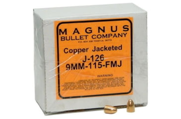 Image of Magnus Allstar/Magnus Bullets 9mm .355in 115 gr FMJ 500/ct, J-126-500