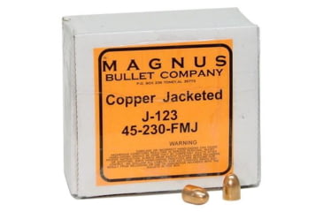 Image of Magnus Bullets .45 ACP .451in 230 gr FMJ 500/ct, J-123-500