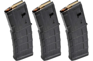 Image of Magpul Industries PMAG GEN M3 AR-15/M16/M4 Rifle Magazine, .223 Rem/5.56x45mm NATO, 30 Round, Black, 3 Pack, Polymer, MAG557-BLK-30RD