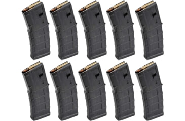 Image of Magpul Industries PMAG GEN M3 AR-15/M16/M4 Rifle Magazine, .223 Rem/5.56x45mm NATO, 30 Round, Black, 10 Pack, Polymer, MAG557-BLK-30RD