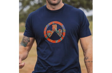 Image of Magpul Industries Aloha Icon White Cotton T-Shirt - Mens, Navy, Small, MAG1286-410-S