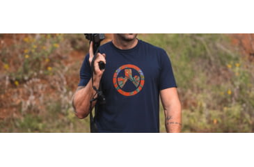 Image of Magpul Industries Aloha Icon White Cotton T-Shirt - Mens, Navy, Small, MAG1286-410-S