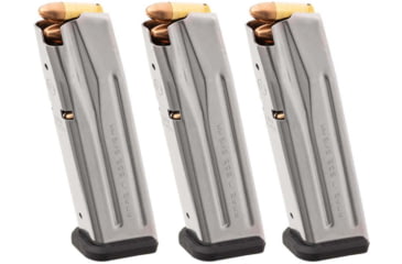 Image of Magpul Industries AMAG 17 SG9 SIG P320/M17 Pistol Magazine, 9mm Luger, 17 Round, Black, 3 Pack, Stainless Steel