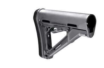 Image of Magpul Industries CTR Rifle Stock, Fits AR-15/M-16, Commercial-Spec, Gray MPIMAG311GRY, EDEMO1