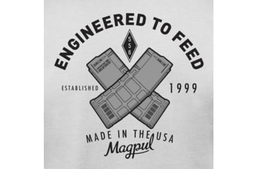 Image of Magpul Industries Engineered To Feed T-Shirt - Mens, Stone Gray Heather, Cotton/Polyester, Short Sleeve, Medium, MAG1280-041-M
