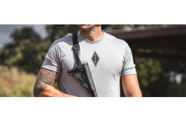 Image of Magpul Industries Engineered To Feed T-Shirt - Mens, Stone Gray Heather, Cotton/Polyester, Short Sleeve, Medium, MAG1280-041-M