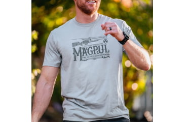 Image of Magpul Industries Fine Polymer Accoutrements Blend T-Shirt - Mens, Stone Gray Heather, XL, MAG1269-041-XL