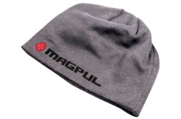 Image of Magpul Industries Logotext Skull Beanie, Grey, OSFA MPIMAG900-GRY