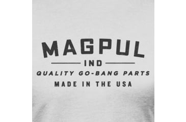 Image of Magpul MAG1112-041-2XL Go Bang Parts Stone Gray Heather Cotton/Polyester Short
