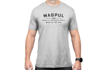 Image of Magpul MAG1112-041-2XL Go Bang Parts Stone Gray Heather Cotton/Polyester Short