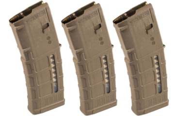 Image of Magpul Industries PMAG GEN M3 AR-15/M16/M4 .223 Rem/5.56x45mm NATO, Medium Coyote Tan, 3-Pack